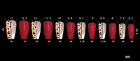 Red Leopard Press-On Nails
