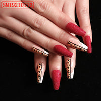 Red Leopard Press-On Nails