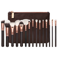 Rose Gold Makeup Brushes with Bag