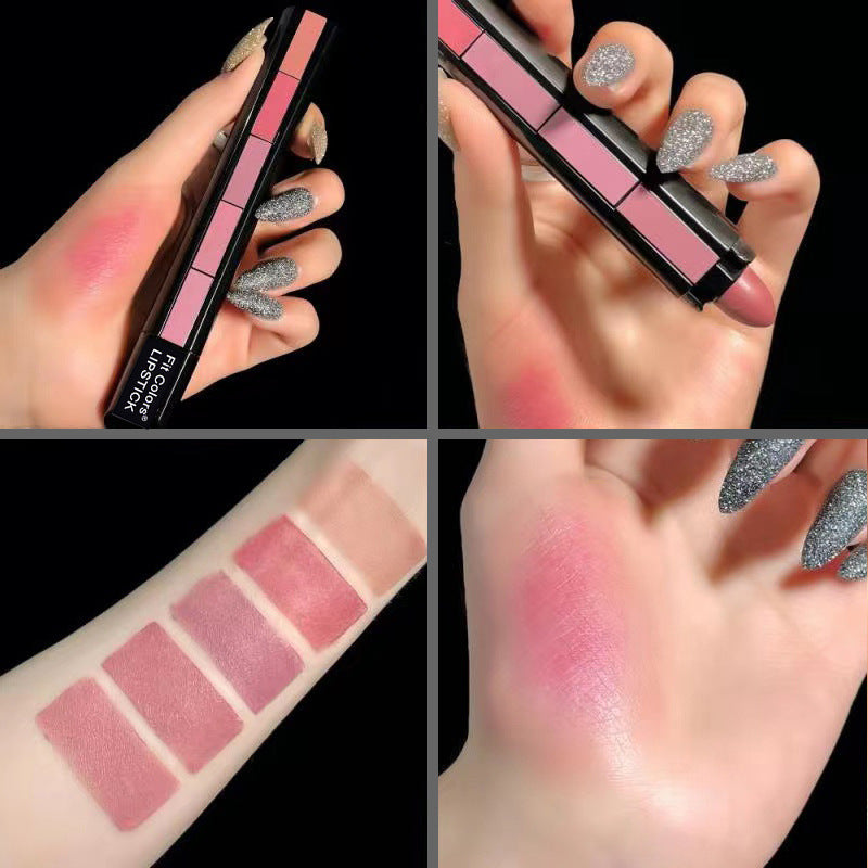5-Color Matte Velvet Lipstick Set